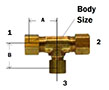 Compression Forged Reducing Tee Diagram